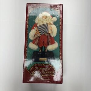 WONDERLAND‎ Santa Musician 1999 Christmas Fantasy Holiday Music Songs 17" NIB
